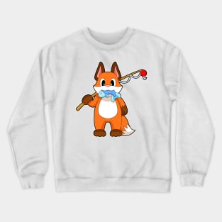 Fox Fisher Fish Fishing Crewneck Sweatshirt